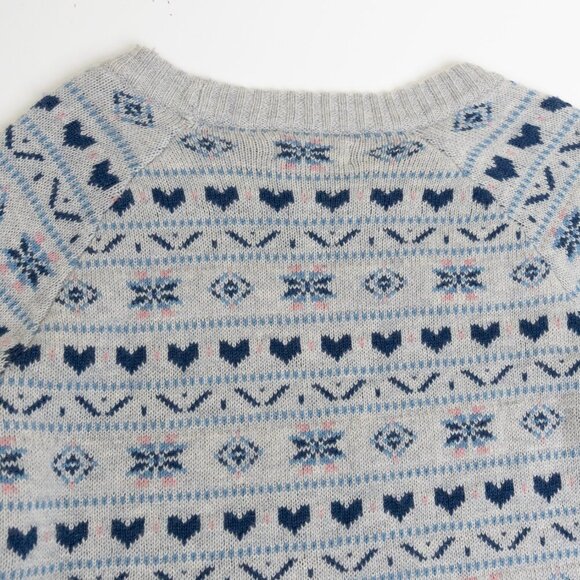 Toad & Co Women's Cazadero Crew Sweater Heather Gray Heart - Picture 10 of 14